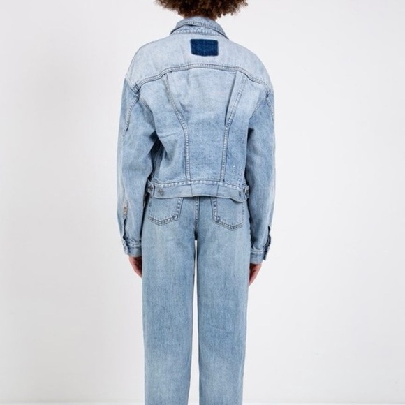 KSUBI Justify Denim Trucker Jacket in Karma Flash - Picture 2 of 14